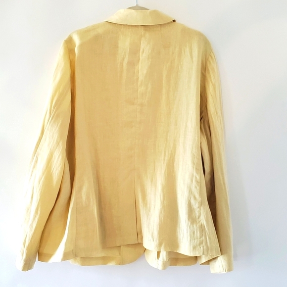 NEW J. Crew Linen Unstructured Long Parke Blazer Size 22 Jacket Preppy Office - Picture 4 of 12